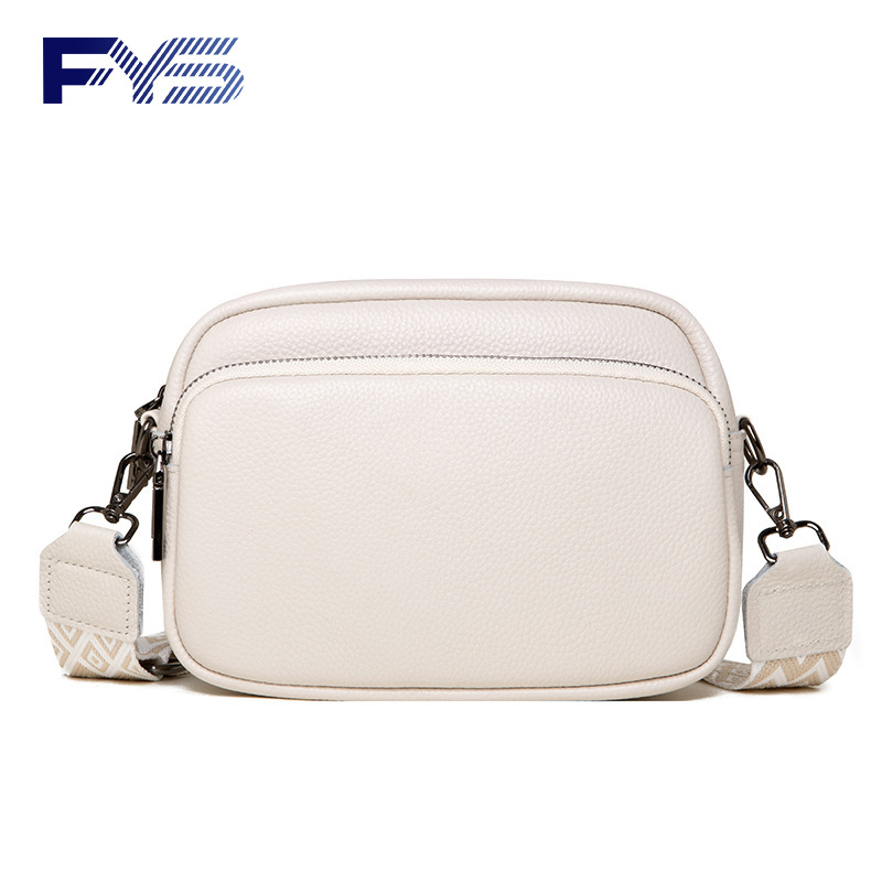 DENK跨境真皮女包包2025新款潮时尚小众单肩斜挎包头层牛皮小方包